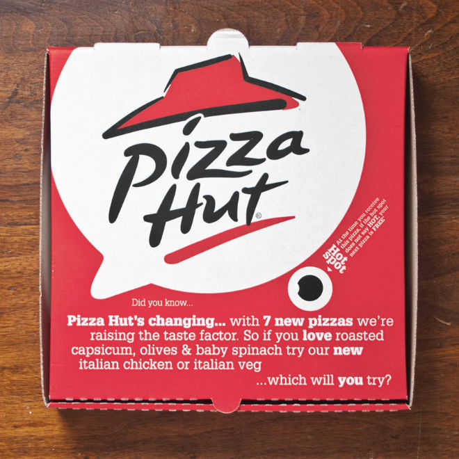 تاثیر لوگو در چاپ جعبه پیتزا