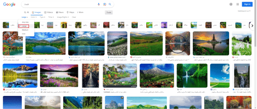 آموزش سرچ تصاویر با کیفیت در گوگل